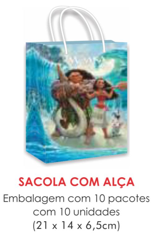 SACOLA TEMA MOANA PAPEL SURPRESA C/10UN