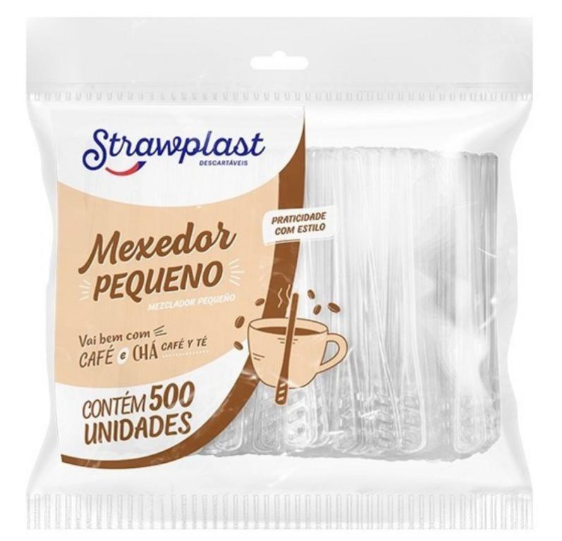 MEXEDOR PEQUENO CAFE 7,5CM CRISTAL C/500UN