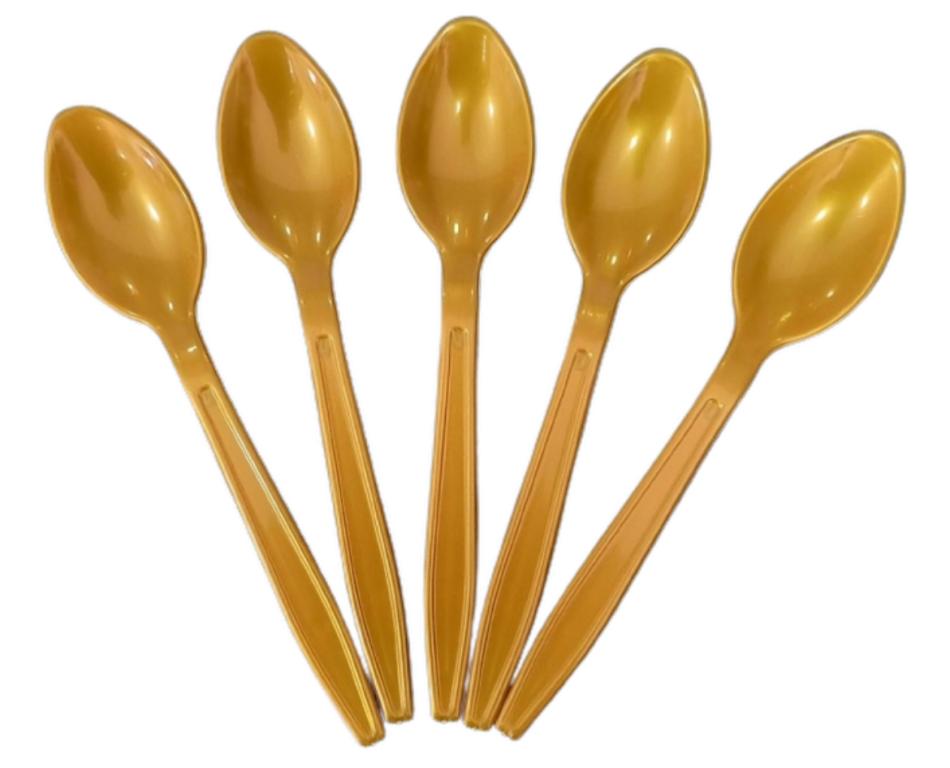 COLHER REFEICAO MASTER STRAWPLAST DOURADA C/50UN