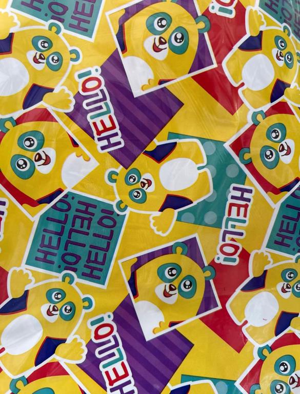 SACO P/ PRESENTE METALIZADO HELLO 25X36 C/50UN