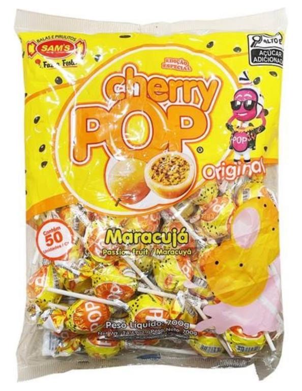 PIRULITO CHERRY POP MARACUJA 700G C/50UN