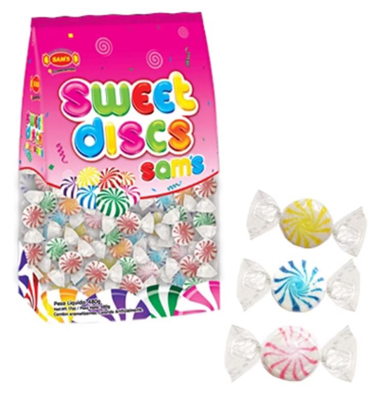 BALA SWEET DISCS SAM´S MIX 480G C/150UN