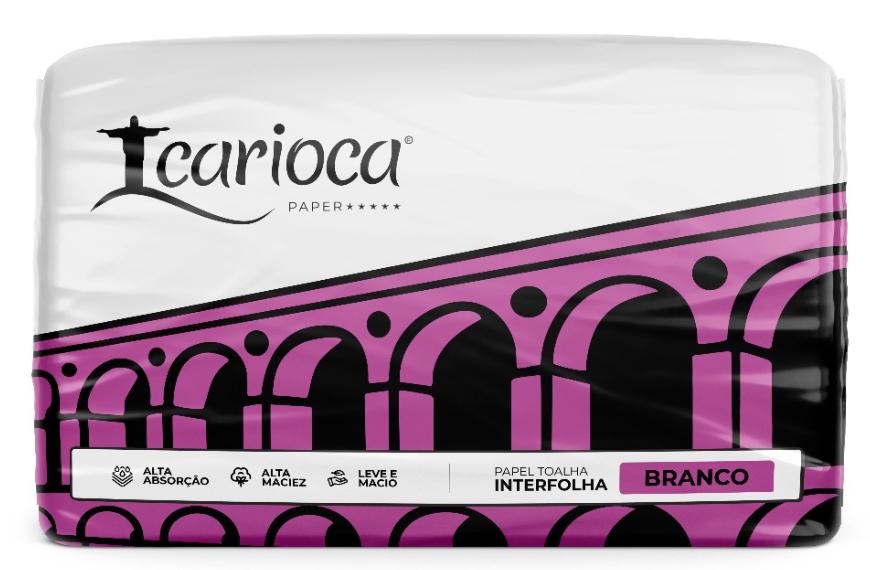 PAPEL TOALHA INTERFOLHADA CARIOCA BRANCO C/1000UN
