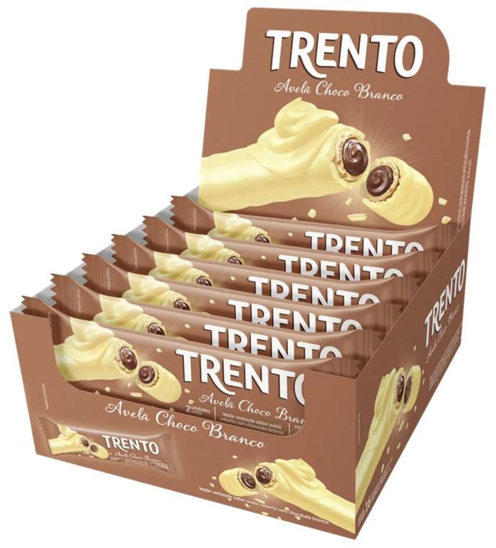WAFER TRENTO AVELA CHOCO BRANCO 32GR