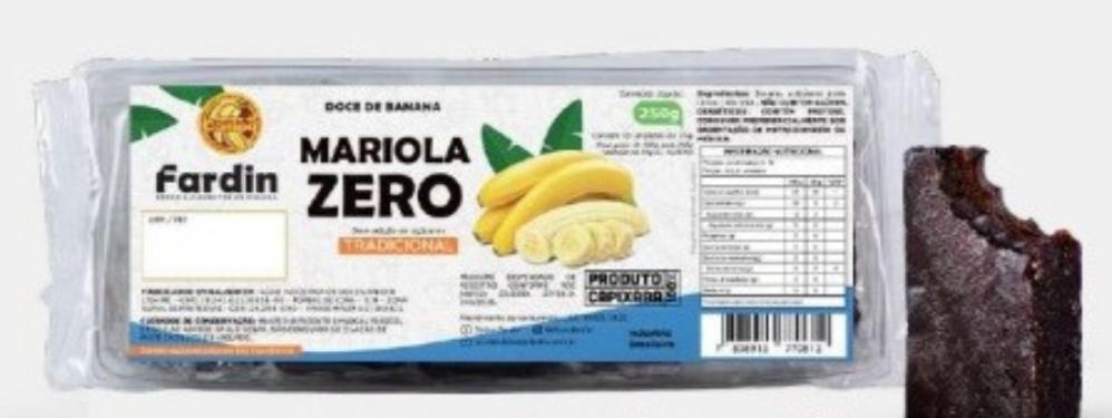 BANANADA FARDIM ZERO ADICAO DE ACUCAR 250GR