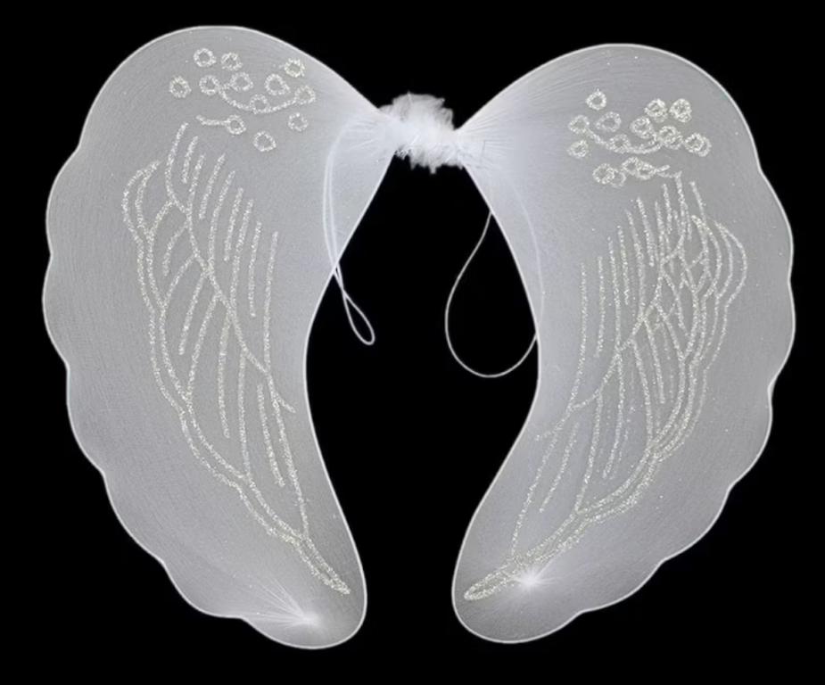 ASA DE ANJO BRANCA 30X30CM