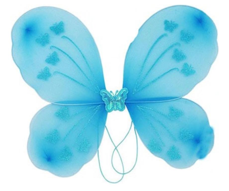 ASA DE BORBOLETA AZUL