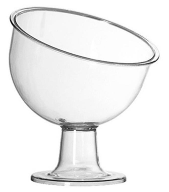 TACA CUPULA INCLINADA ELITE CRISTAL 1,1LT