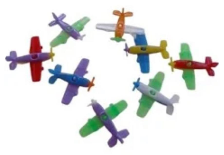 MINI BRINQUEDO AVIAO C/12UN