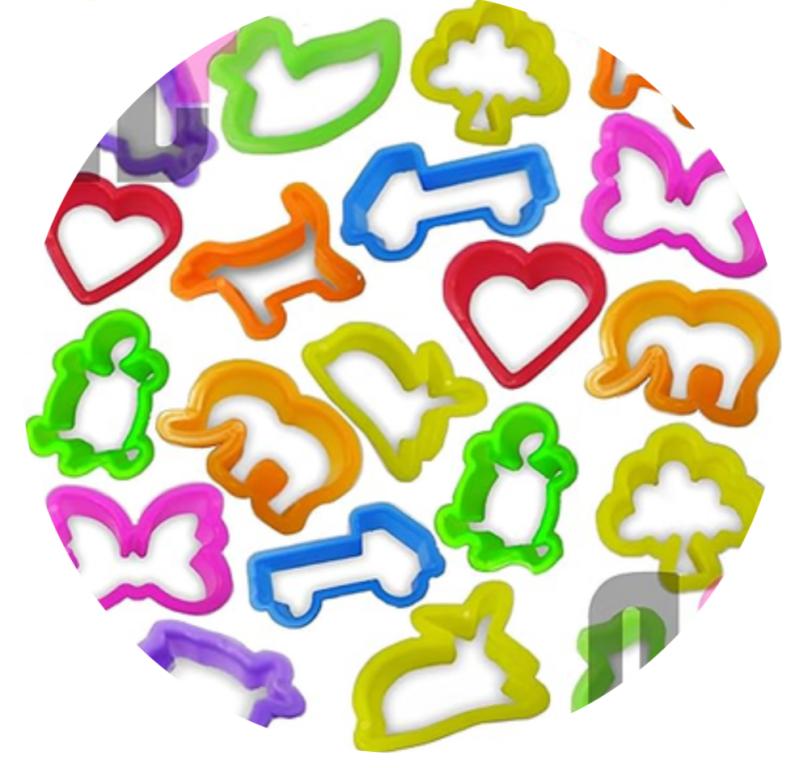 MINI BRINQUEDO MOLDES ANIMAIS C/14UN