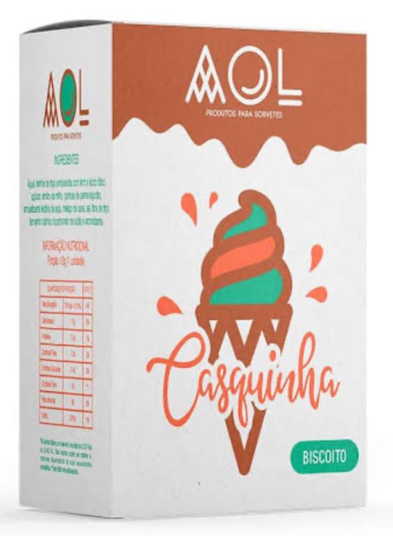 CASQUINHA BISCOITO P/ SORVETE AOL CX/150UN