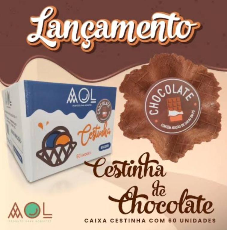 CESTINHA CHOCOLATE P/ SORVETE C/15UN