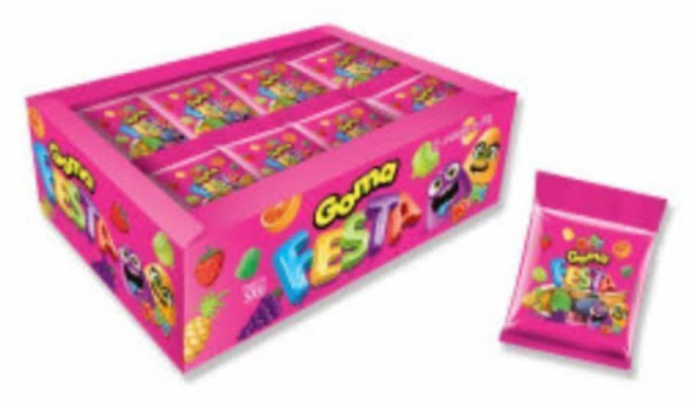 MINI GOMA KUKY FESTA DISPLAY DP/25X20GR