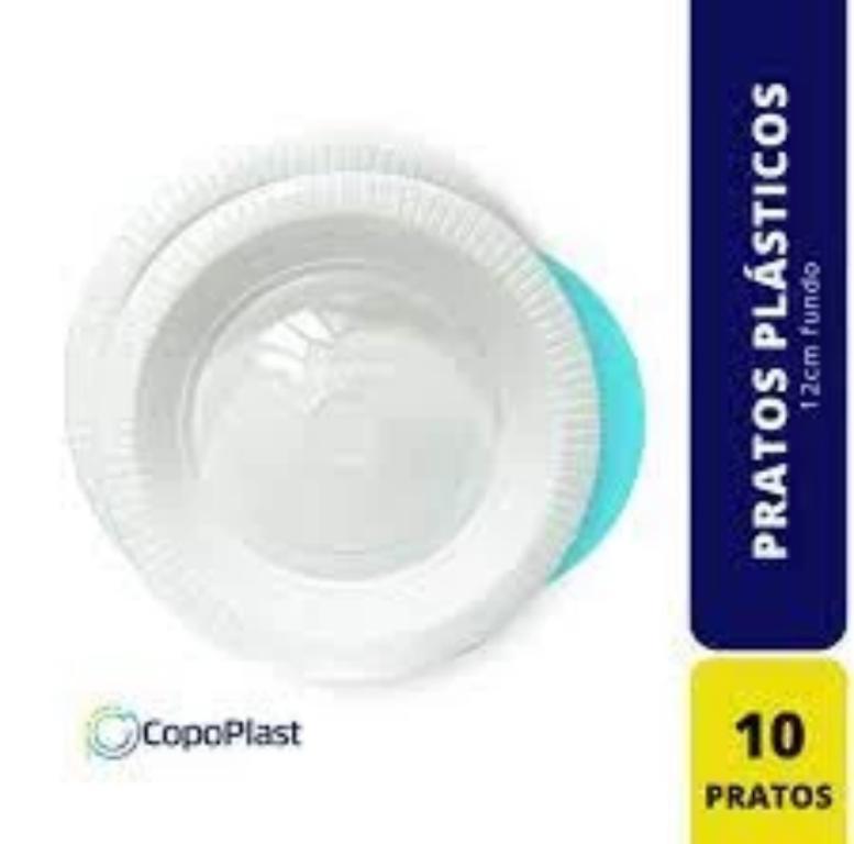 CUMBUCA PLAST. DIFFATTO BRANCA 12CM C/10UN