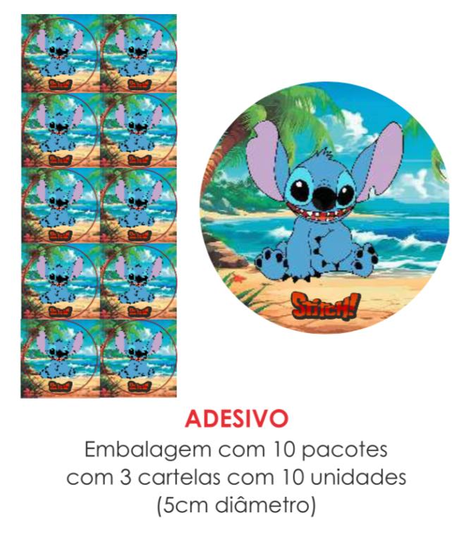 ADESIVO STITCH C/30UN