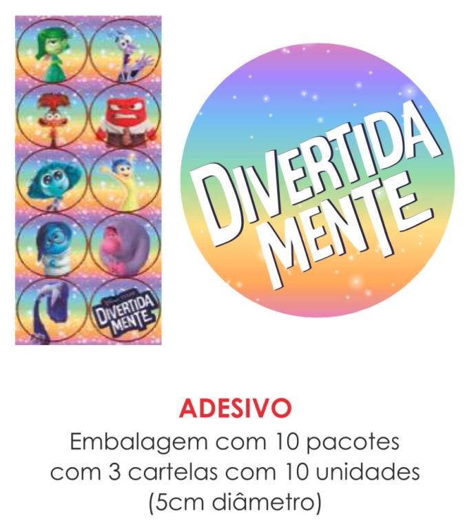 ADESIVO DIVERTIDAMENTE C/30UN