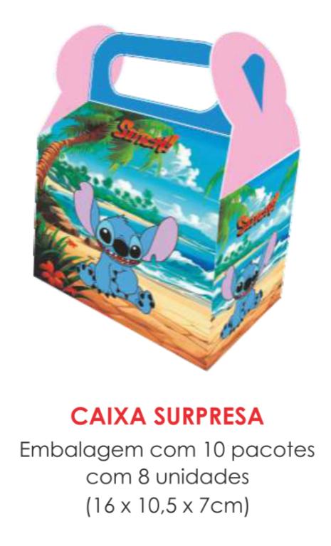 CAIXA SURPRESA HAPPY STITCH C/08UN