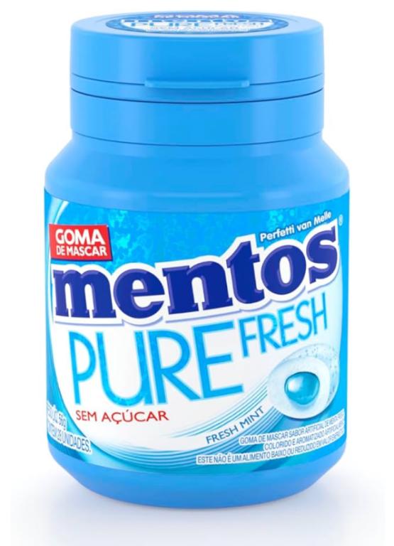 CHICLE MENTOS GARRAFA PURE FRESH MINT 56GR