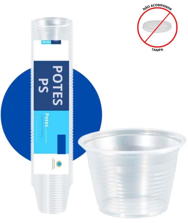 POTE PLAST. PS COPOPLAST 200ML TRANSP C/50UN