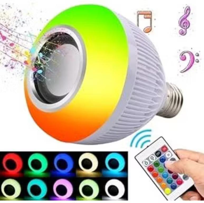 LAMPADA C/ LED E BLUETOOTH C/ CONTROLE REMOTO