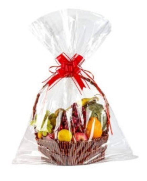 SACO BOPP P/ CESTAS INCOLOR 80X90CM UN