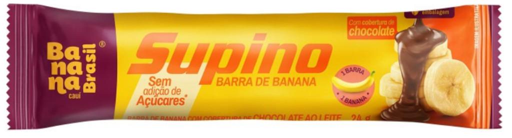 BARRA SUPINO C/ COBERT. CHOCOLATE BANANA DP/20X24G