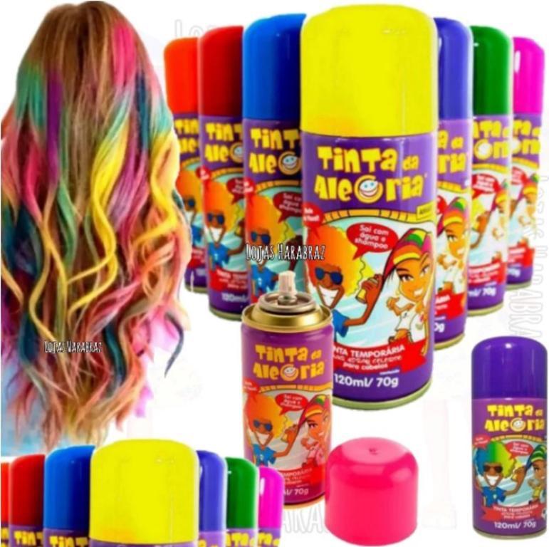 TINTA SPRAY PINTA CABELO VERMELHO 150ML