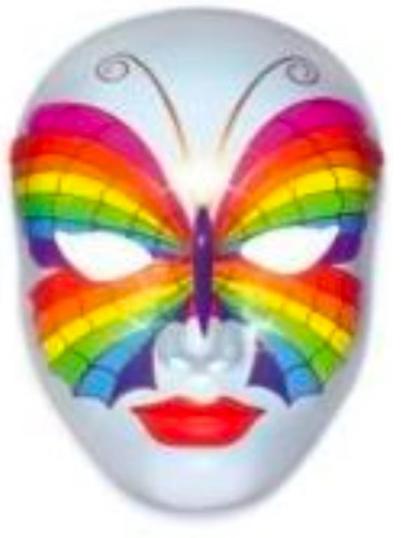 MASCARA CARNAVAL BORBOLETA