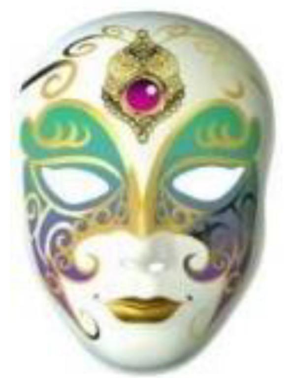 MASCARA CARNAVAL RUBI