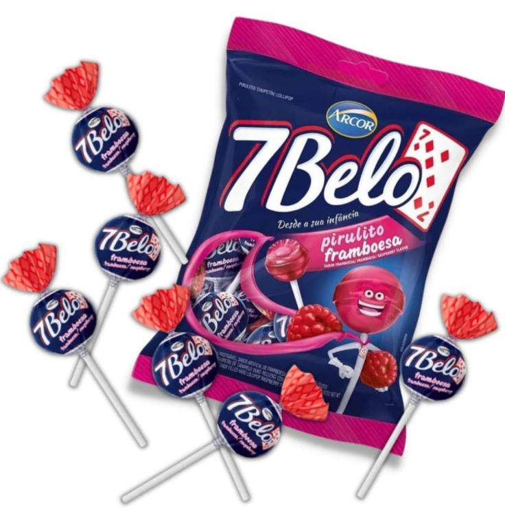 PIRULITO 7 BELO FRAMBOESA 500G