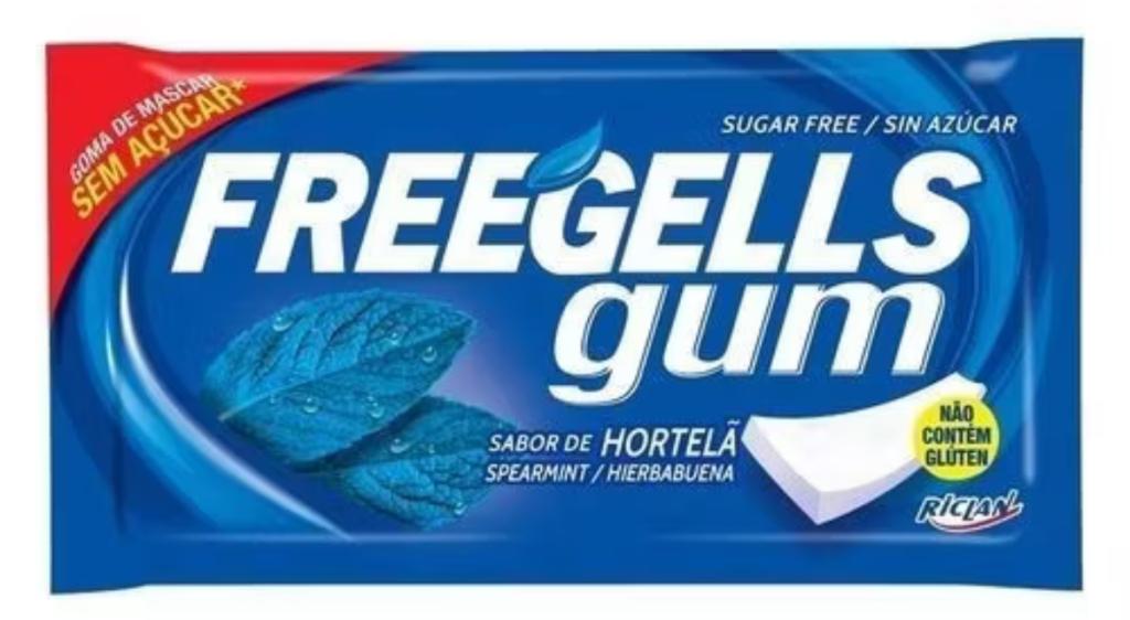 CHICLE FREEGELLS GUM ZERO HORTELA