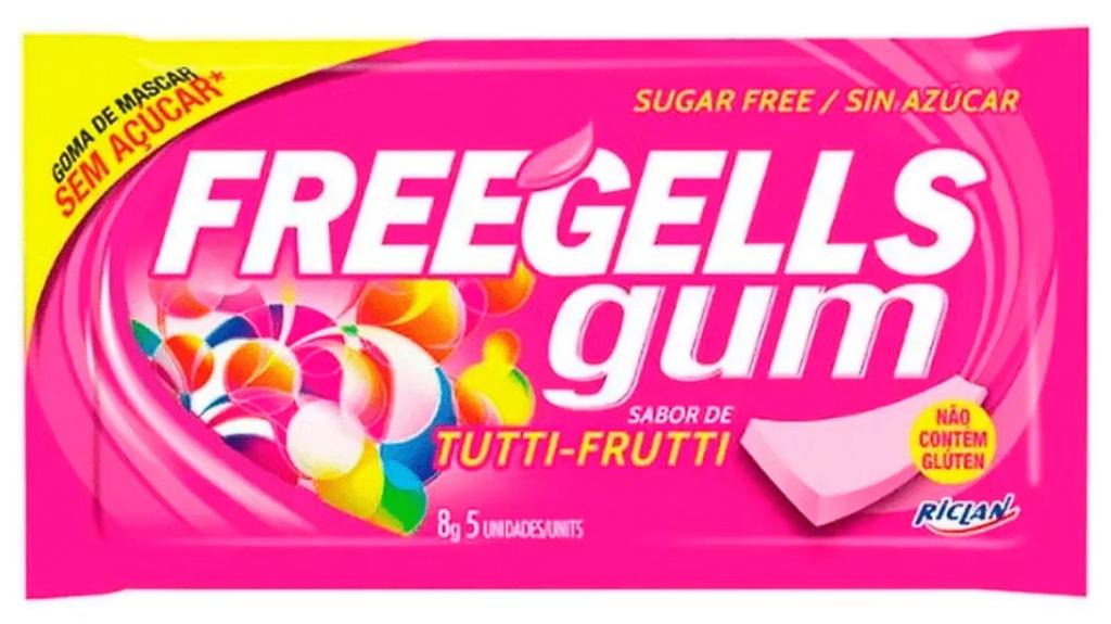 CHICLE FREEGELLS GUM ZERO TUTTI-FRUTTI C/15UN