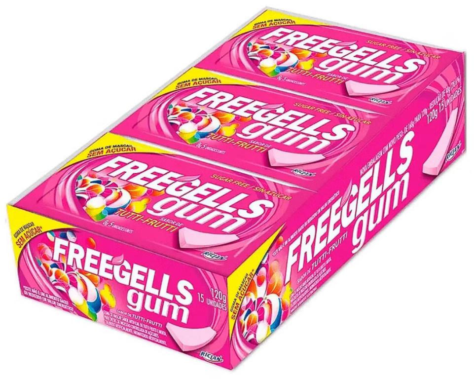 CHICLE FREEGELLS GUM ZERO TUTTI-FRUTTI