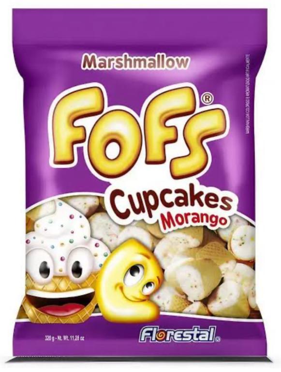 MARSHMALLOW FOFS CUP CAKE MORANGO 160G