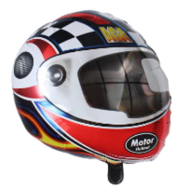 BALAO METALIZADO CAPACETE CORRIDA 83X88CM