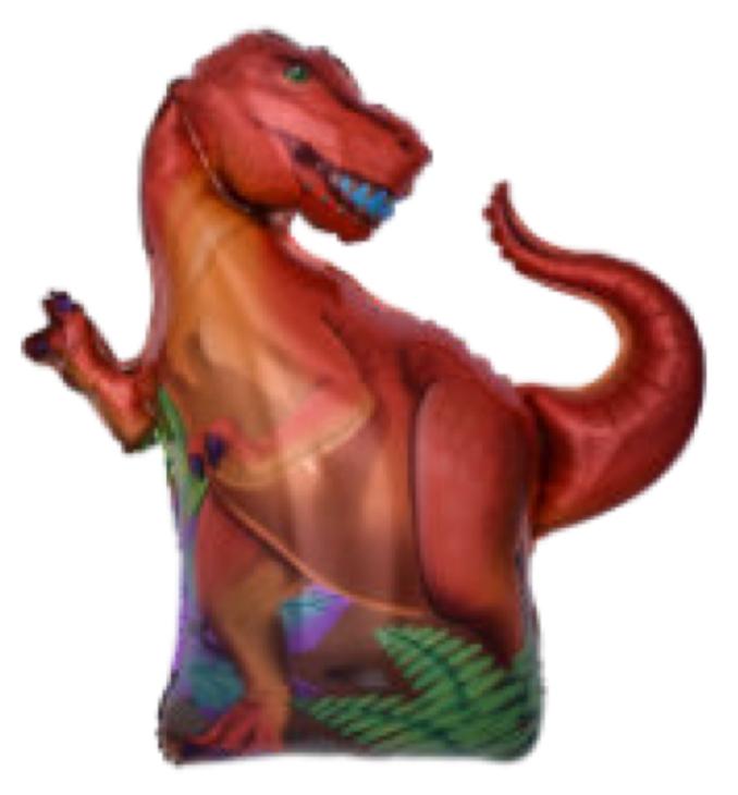 BALAO METALIZADO DINOSSAURO -REX 83X94CM