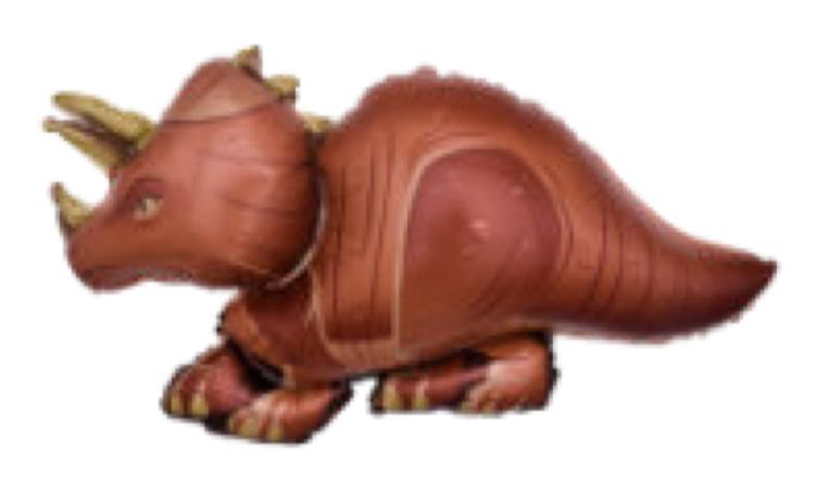 BALAO METALIZADO DINOSSAURO TRICERATOPS 99X61CM