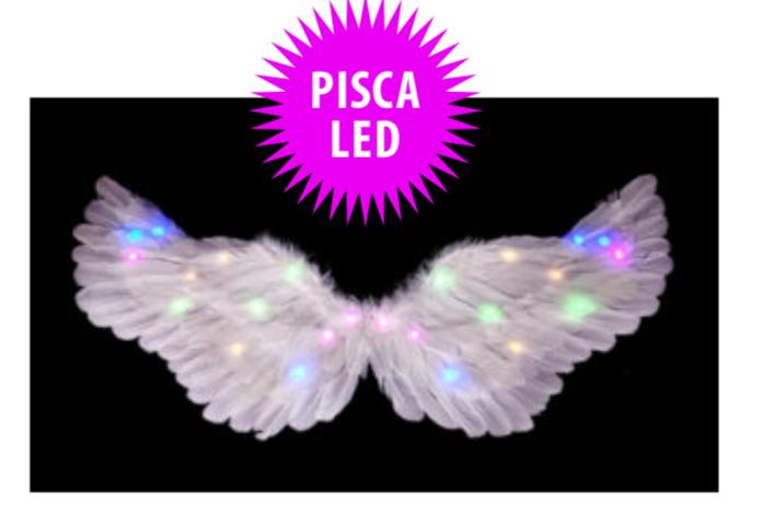 ASA DE ANJO BRANCA C/ LED