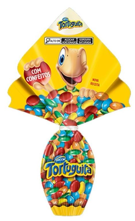 OVO DE PASCOA TORTUGUITA CONFEITO 120G