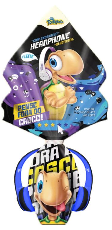 OVO DE PASCOA TORTUGUITA C/ HEADPHONE 100G