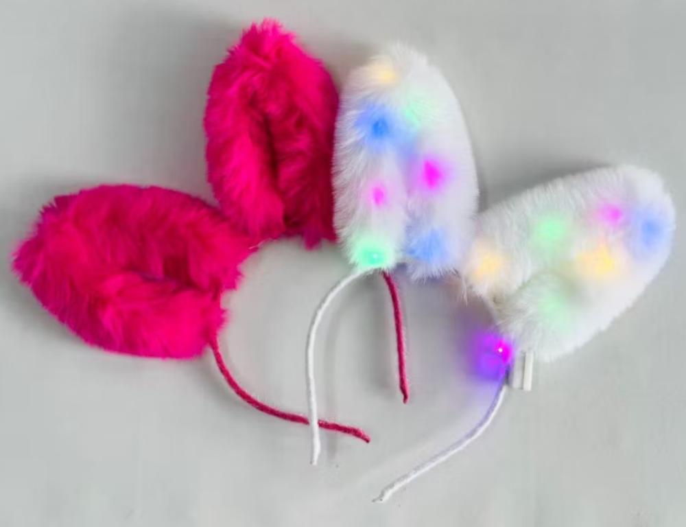 TIARA COELHO BRANCA/PINK/ROSA