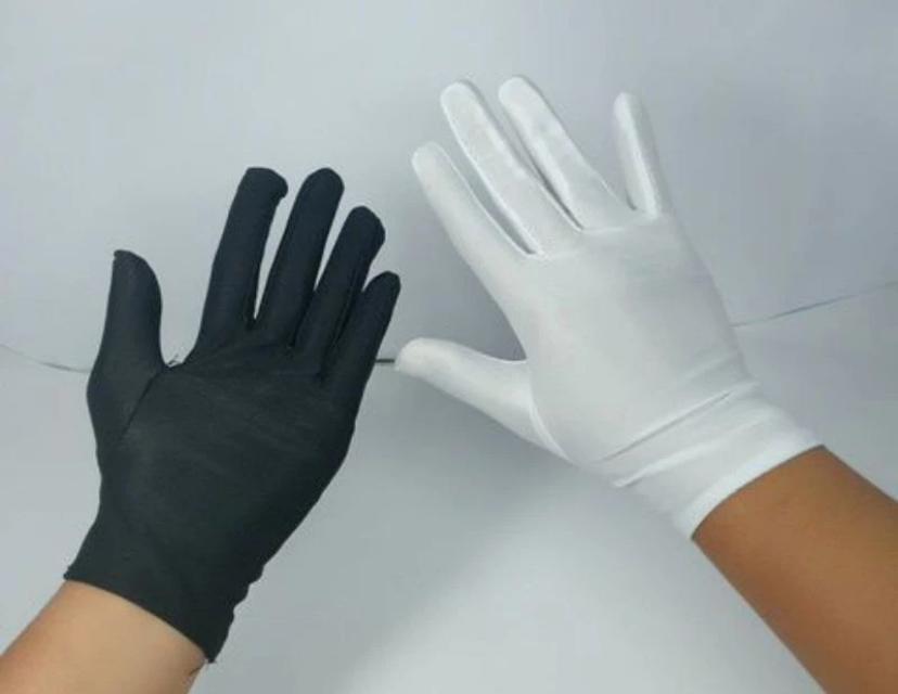 LUVA TECIDO CURTA BRANCA PAR