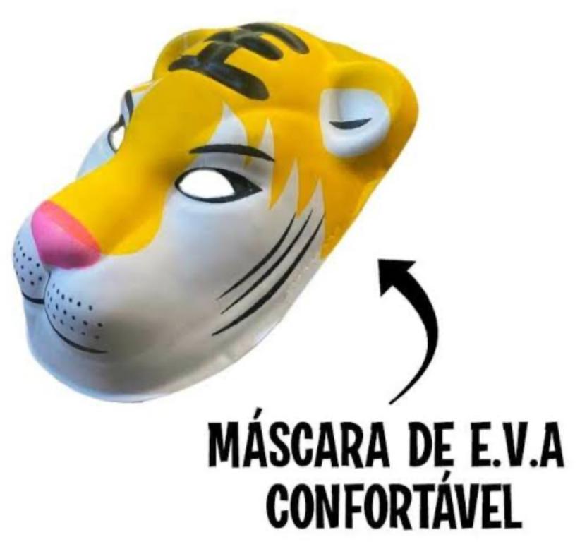 MASCARA DE E V A BICINHO TIGRE