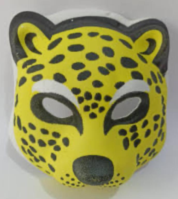 MASCARA DE E V A BICINHO ONCA PINTADA