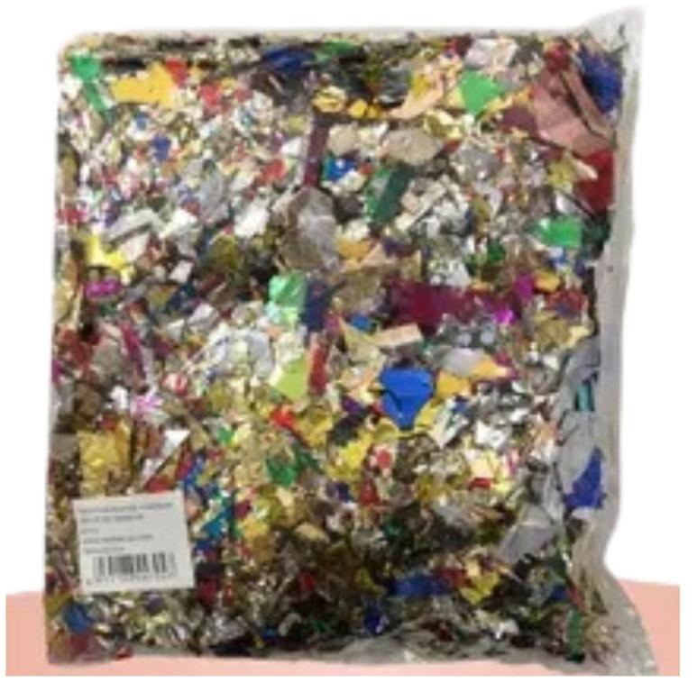 CHUVA COLORIDA METALIZADA 100G