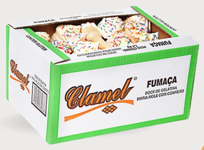 SORVETE SECO FUMACA CLAMEL 1,01KG C/50UN