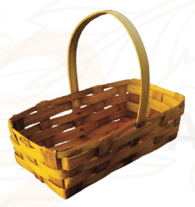 CESTA FRALDEIRA RETANGULAR 2 VIOLETAS