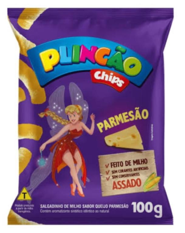 CHIPS PLINCAO PARMESAO 100G FD/10UN