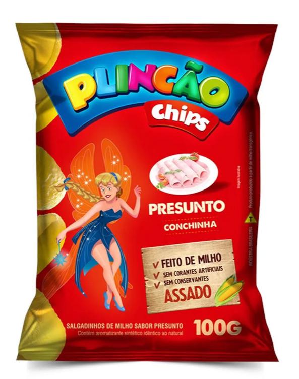 CHIPS PLINCAO PRESUNTO 100G FD/10UN