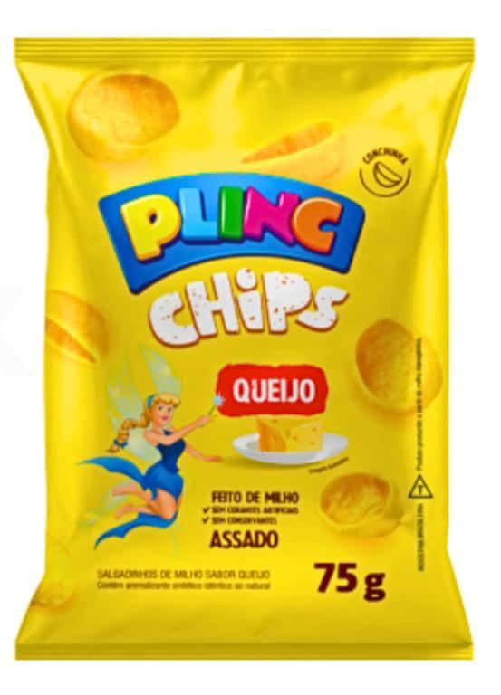 CHIPS PLINC QUEIJO 75G FD/10UN